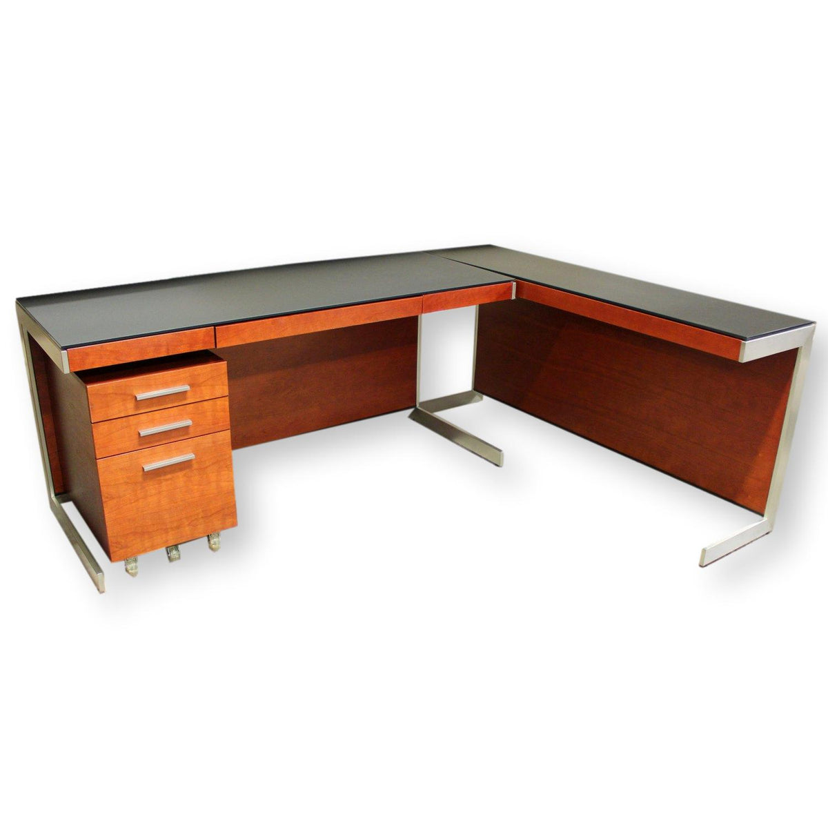BDI Desk, Return, and File Cabinet