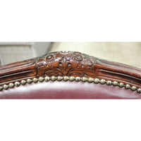 Harris Marcus Furn. Co. Pair of Leather Bar Stools