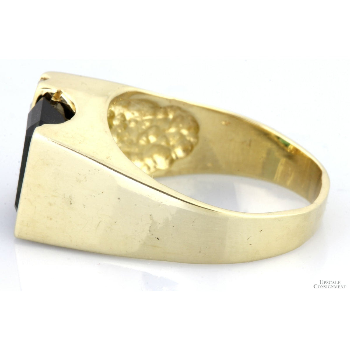 14K Yellow Gold 1.88ct Green Tourmaline & Diamond Ring