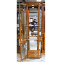 Curved Glass Curio Cabinet