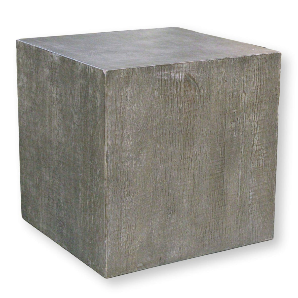 Restoration Hardware Oak Parsons Cube End Table