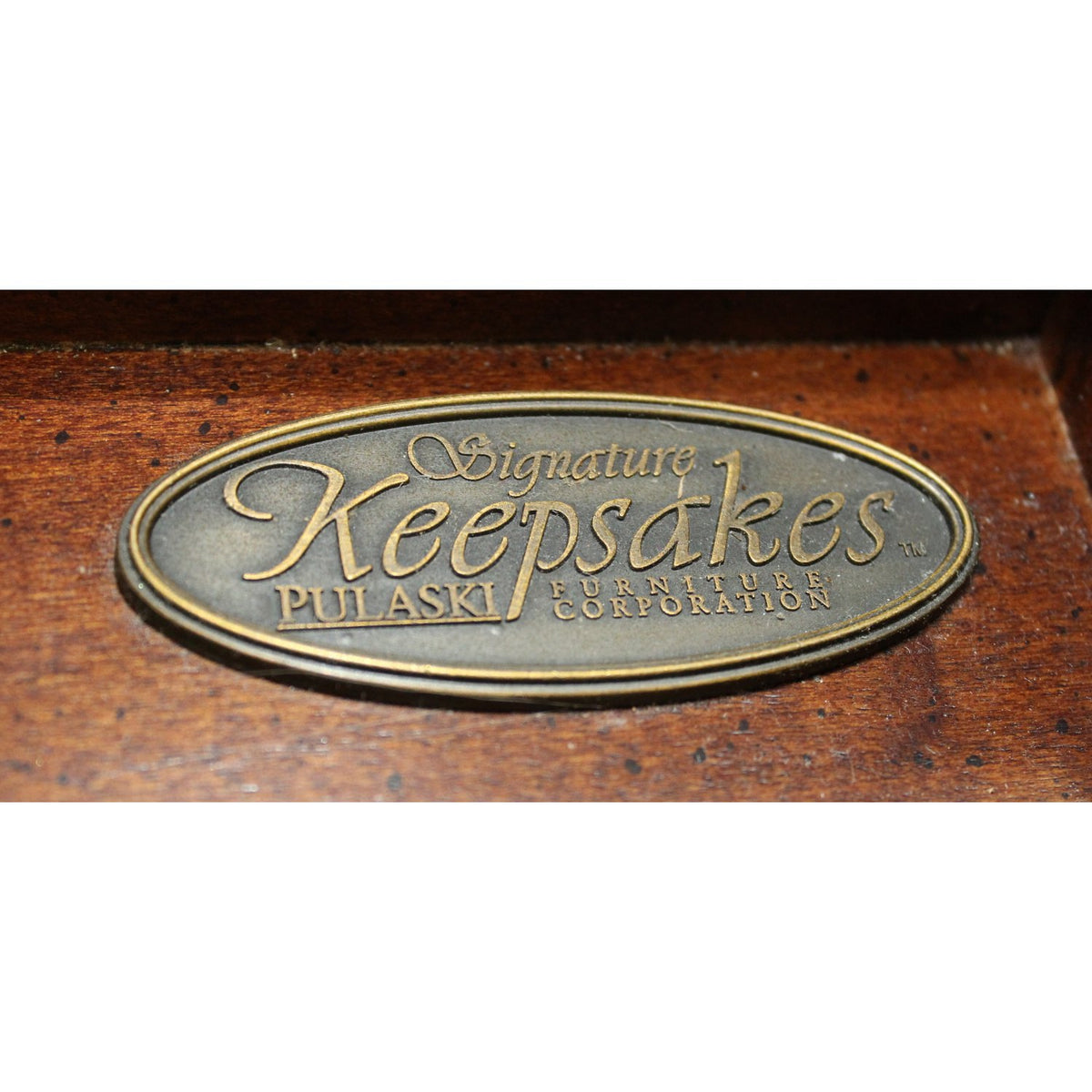 Lighted Mahogany Display Cabinet