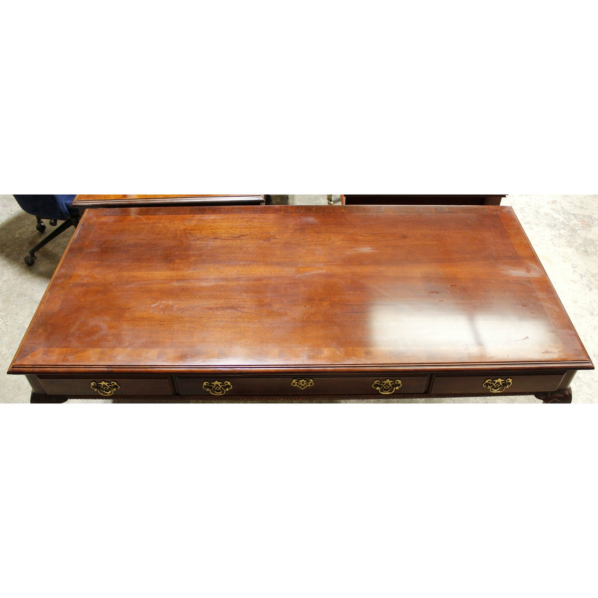 Queen Anne Mahogany Writing Desk & Chair