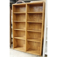 Oak Double Bookcase