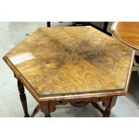 Burlwood 6-Sided Accent Table