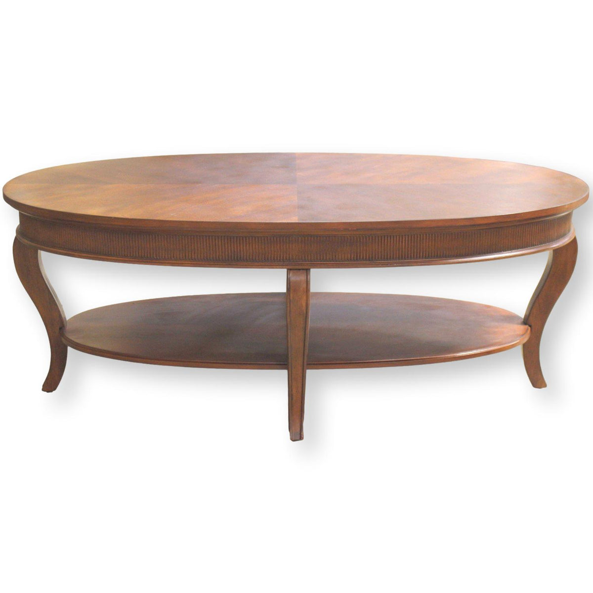 Oval Mahogany Coffee Table