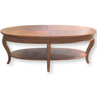 Oval Mahogany Coffee Table