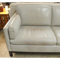 Violino Soft Gray Leather Sectional