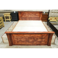 Queen Platform Bed w/Storage