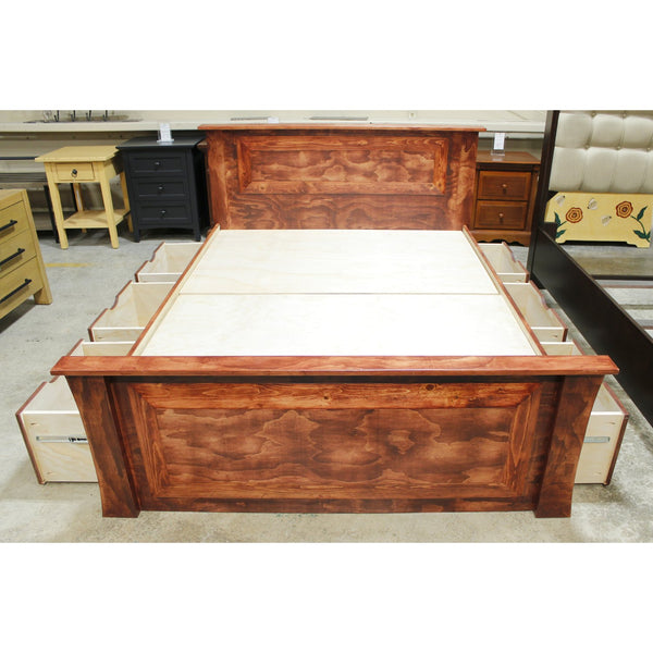 Queen Platform Bed w/Storage