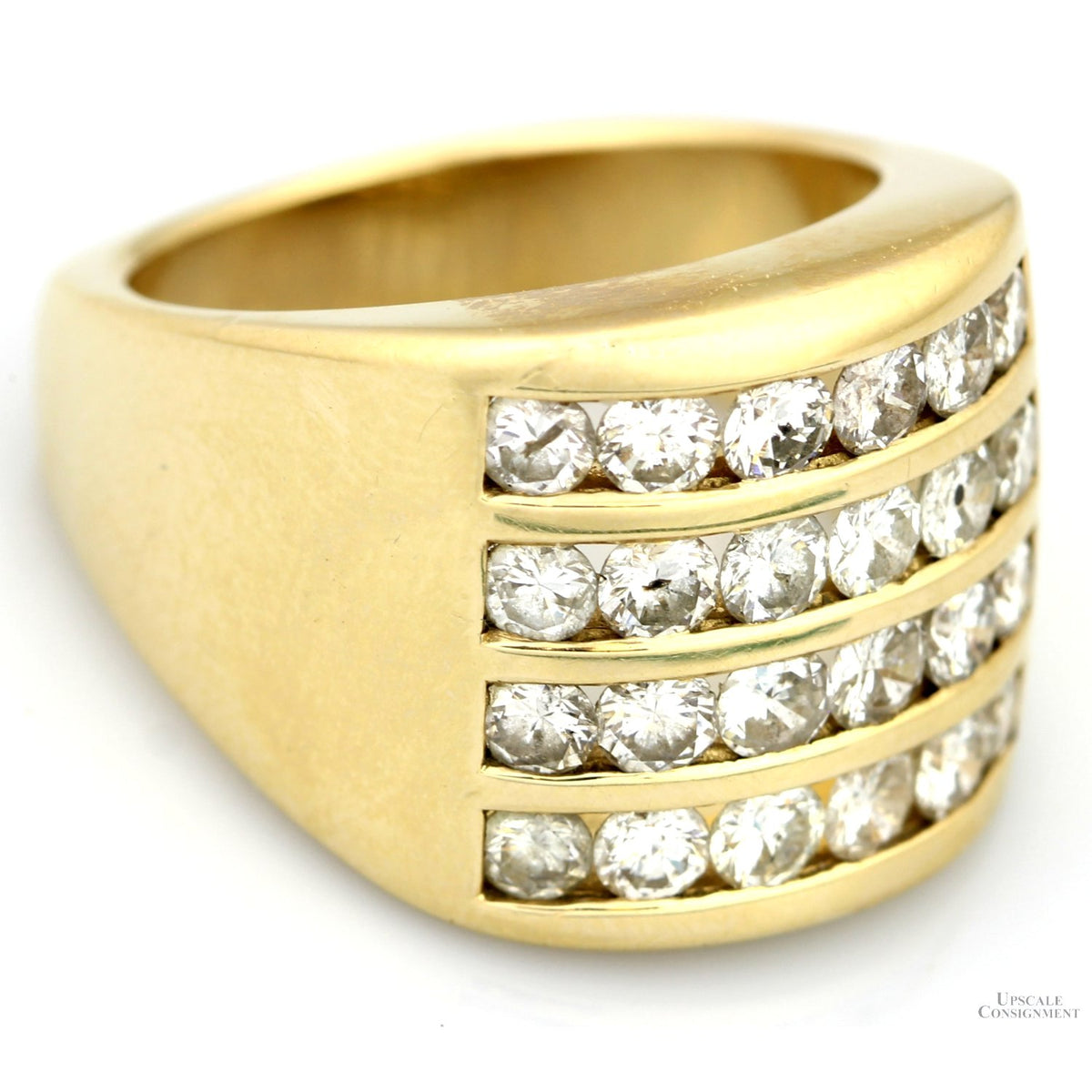 2.62ctw Diamond 14K Gold Ring - Euro Style Shank