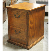 2 Drawer Oak File Cabinet