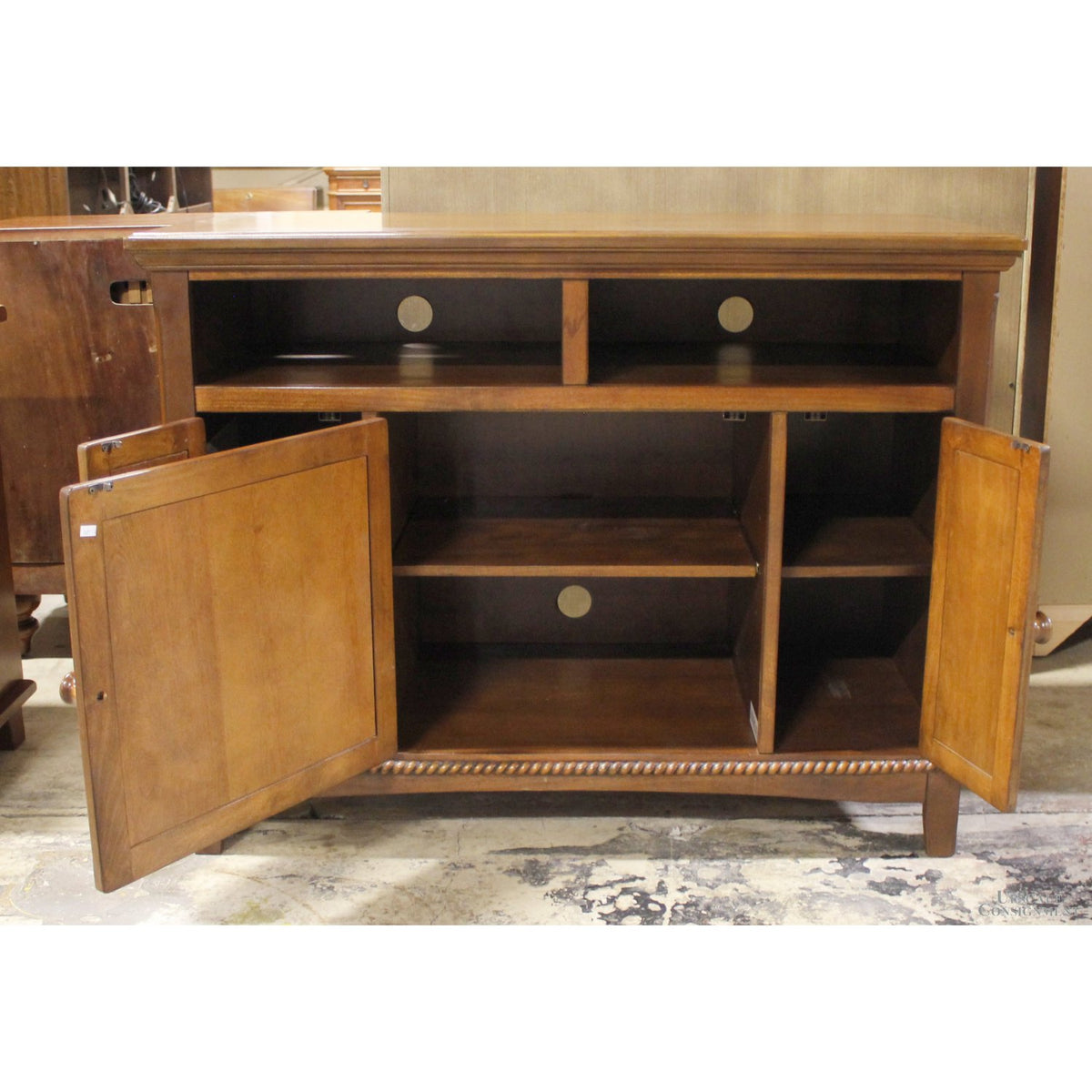 Ashley Mahogany Media Console