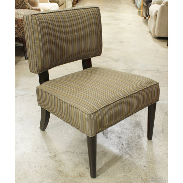 Lazar Indus. Striped Slipper Chair