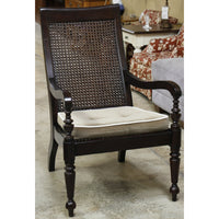 Dark Mahogany Accent Arm Chair