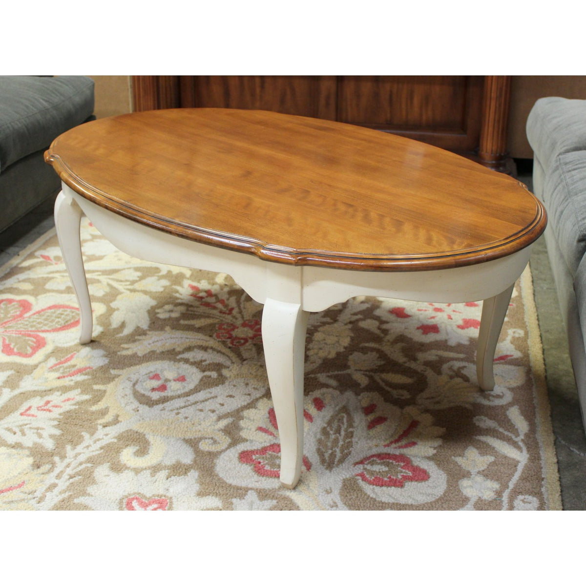 Ethan Allen Oval Coffee Table