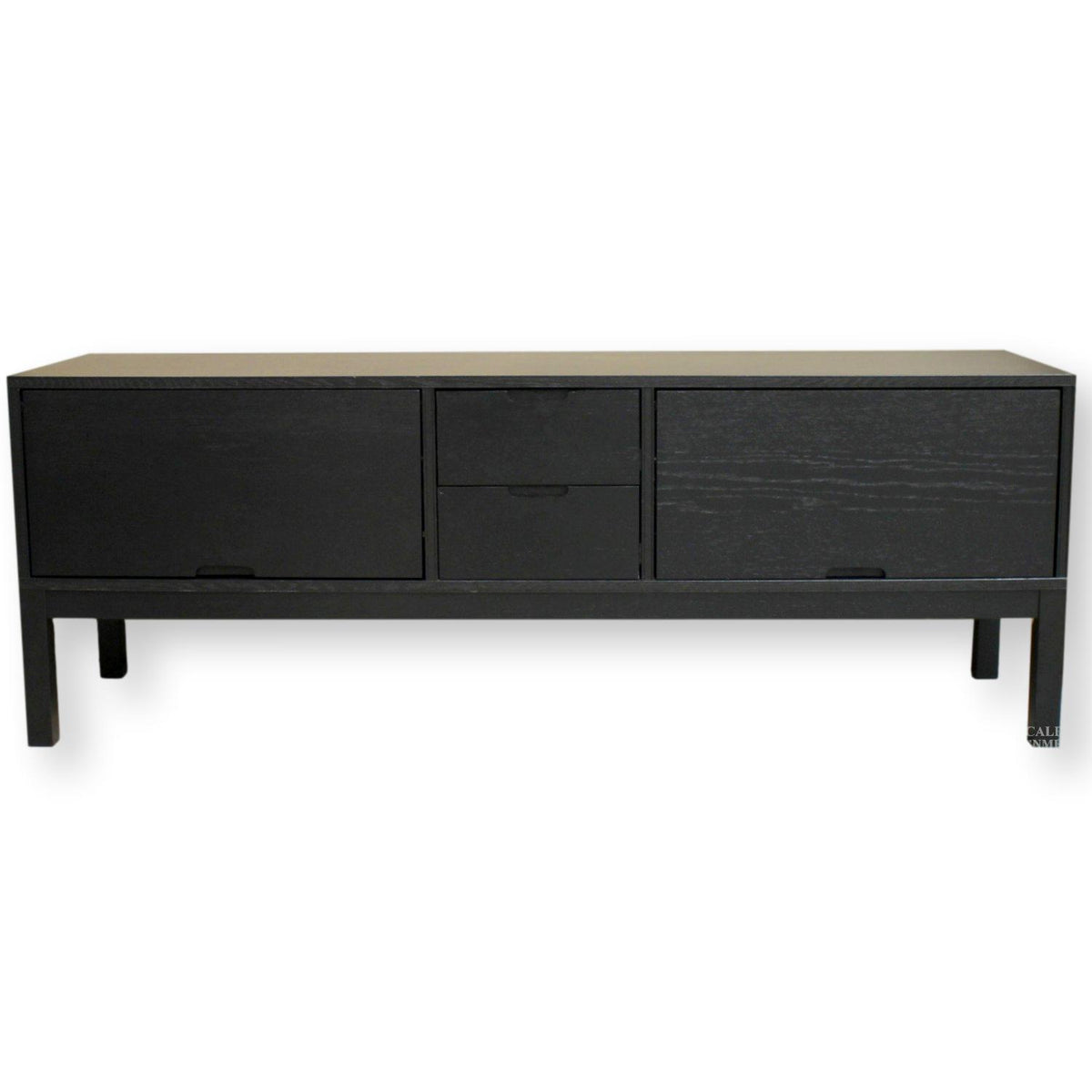 Modern Black Media Console