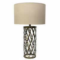 Brass Lattice Table Lamp