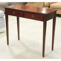 Mahogany 2 Drawer Console Table