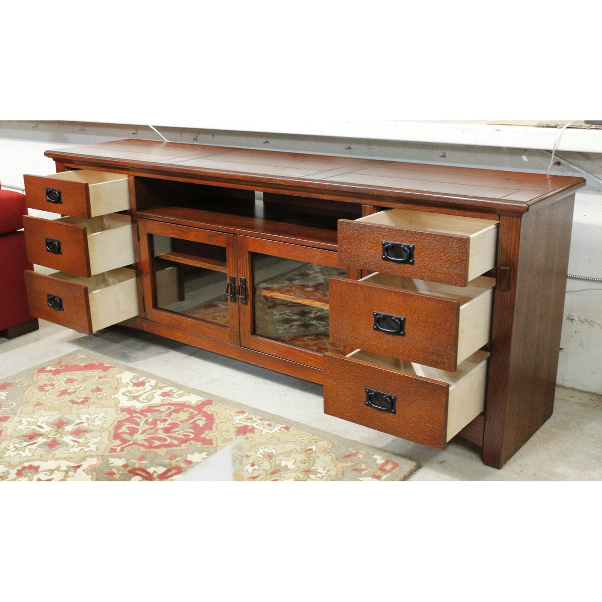 6' Mission Oak Media Console