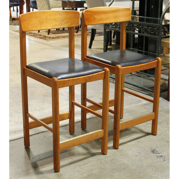 Benny Linden Design Pair of Teak Counter Stools