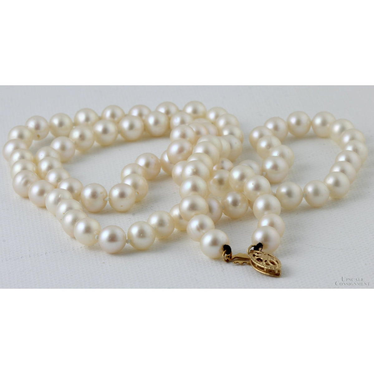 Shane Co. Freshwater Pearl Necklace | 6–6.5mm Cultured Pearls | 14K Gold Clasp | 23"