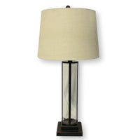 Glass Cylinder Table Lamp
