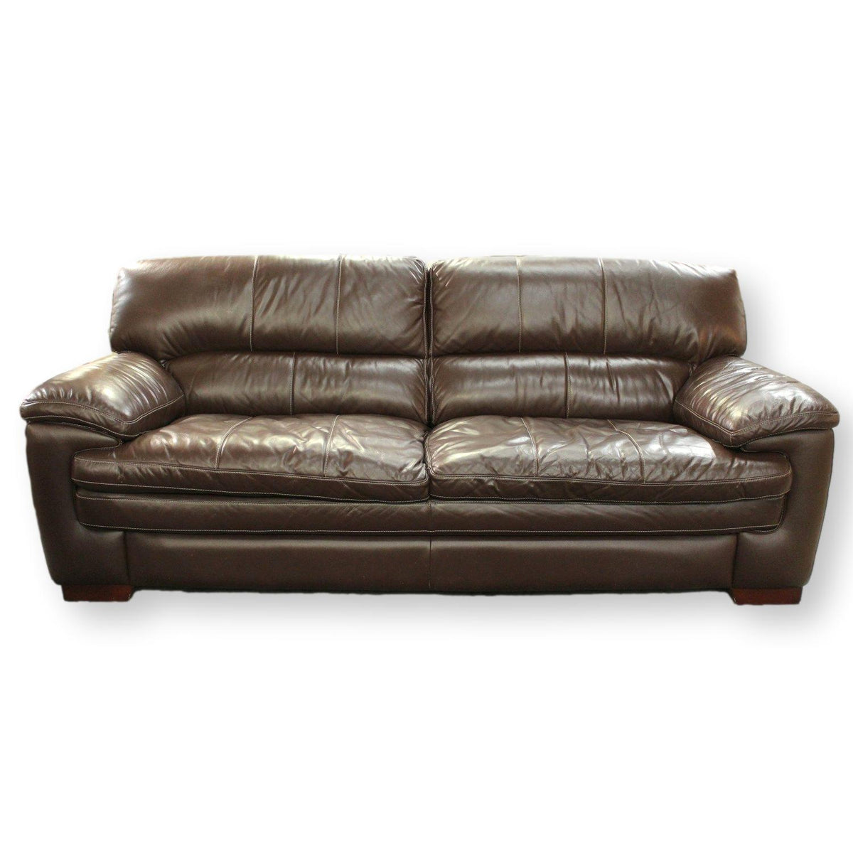 Superb Creation Ltd. Brown Leather Sofa