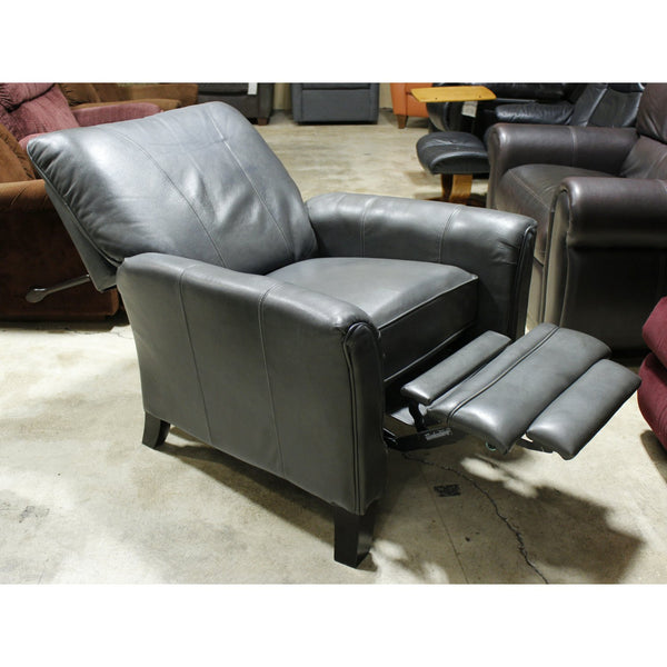 La-Z-Boy Gray Leather 'Riley' Hi-Leg Recliner