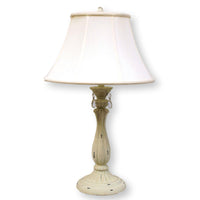 Faux Stone Table Lamp w/Crystal Drops