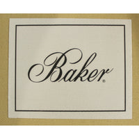 Baker Furniture Gray & Off-White Checkered Accent Chair