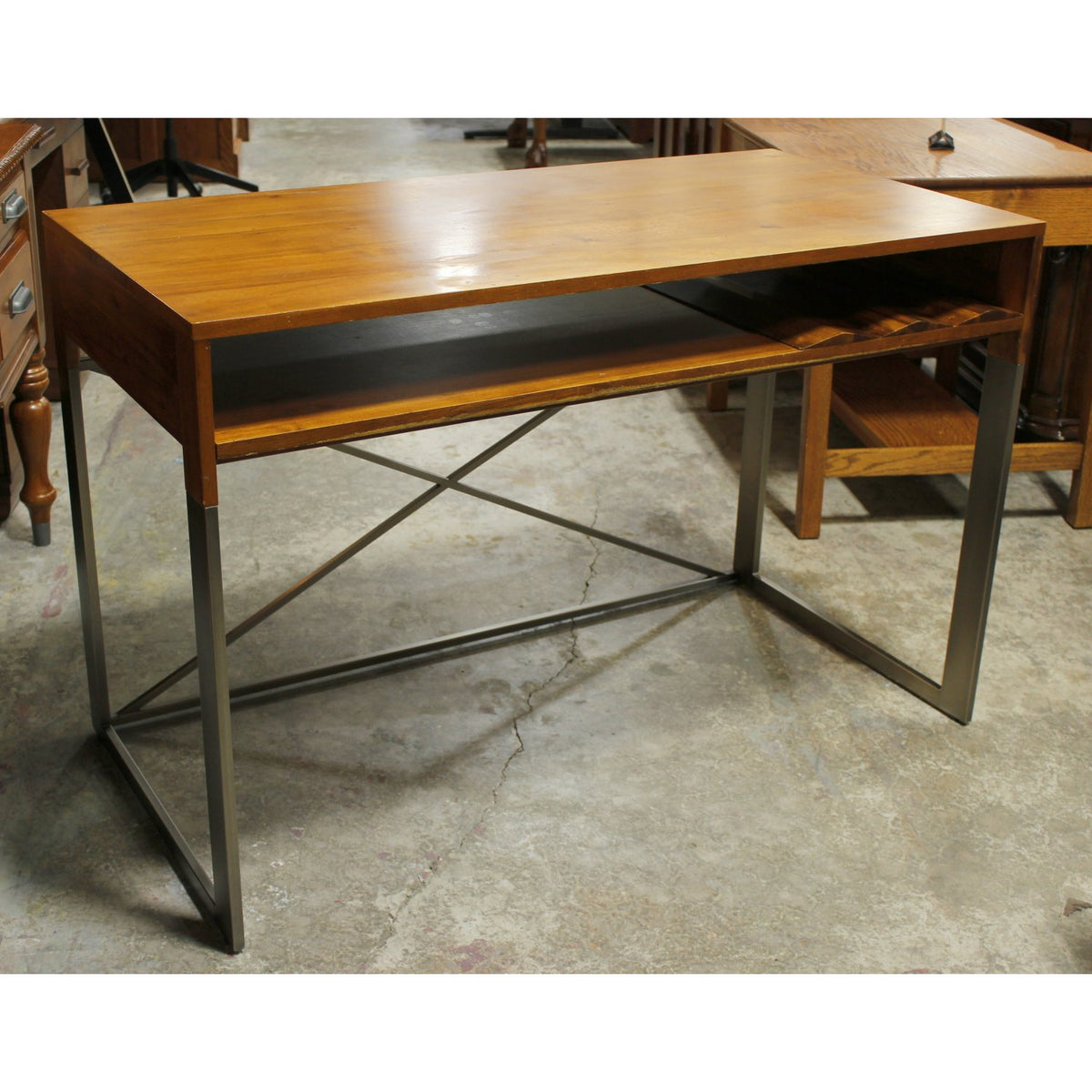 CB2 Wood & Metal Desk