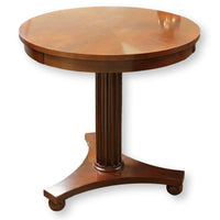 Ethan Allen Round Pedestal Accent Table