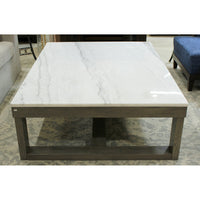 Ashely 'Loyaska' Large Square Marble Top Coffee Table
