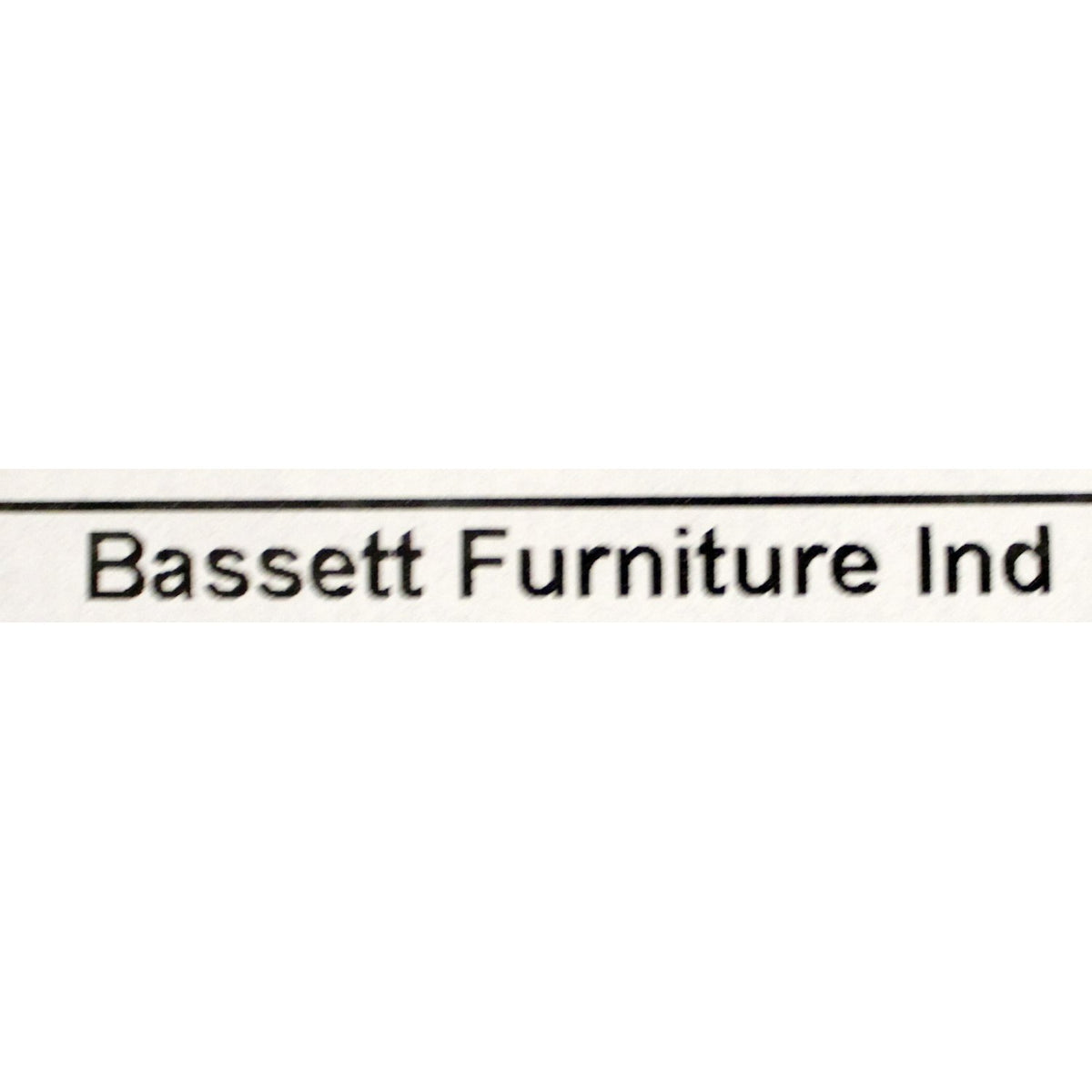 Bassett Black Double Pedestal End Table