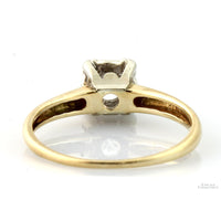 Mid Century Modern .25ctw Diamond 14K Yellow Gold Ring