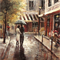 Framed Print - Rainy French Street