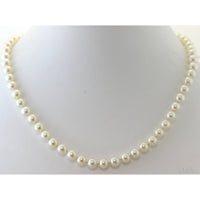 Vintage Mikimoto Hand-Knotted Cultured Akoya Pearl Necklace