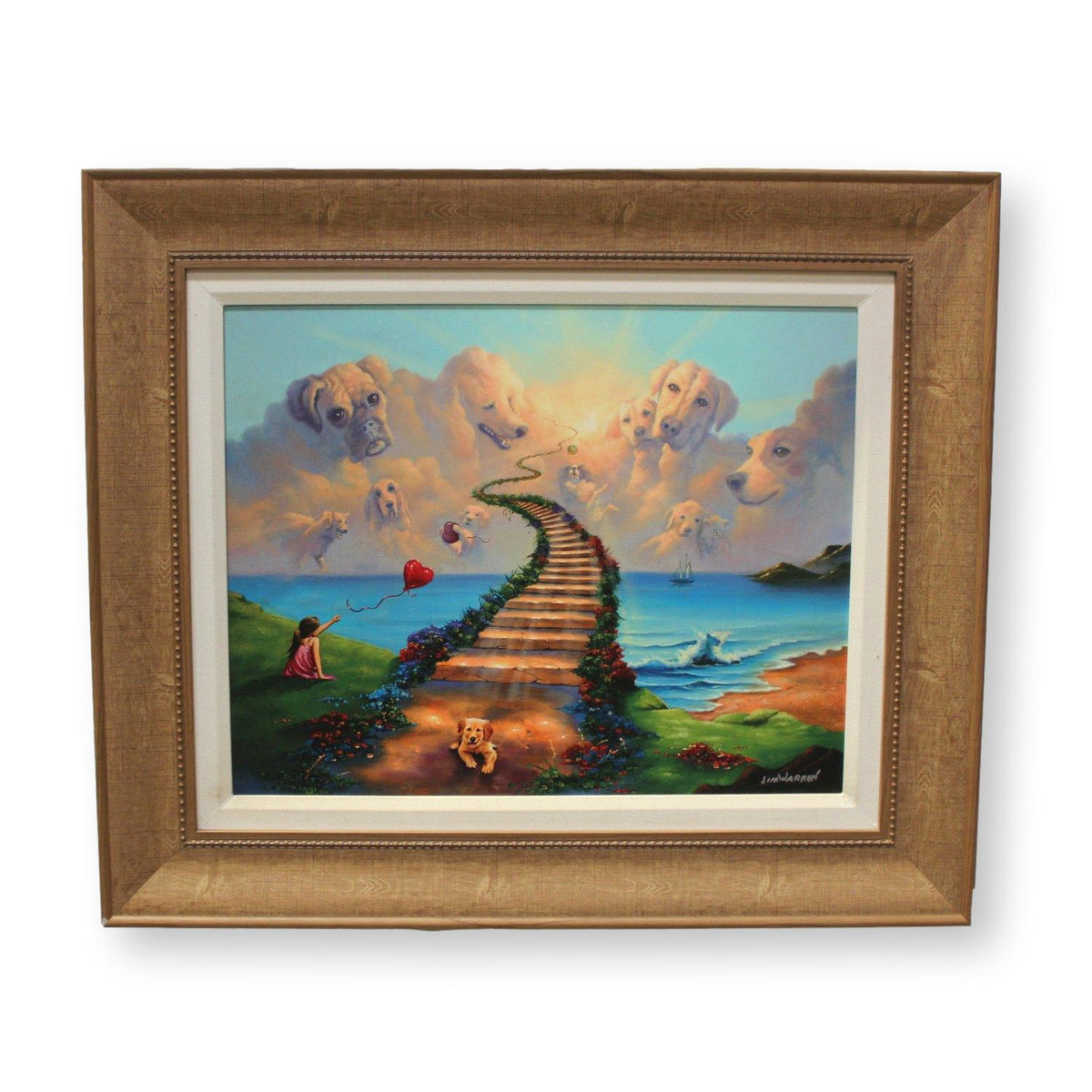 Framed Limited Edition Print "All Dogs Go To Heaven" by Jim Warren