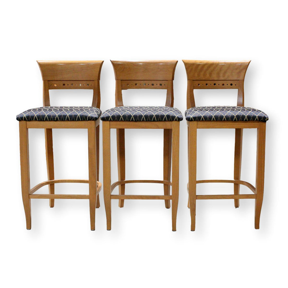 World Market Set/3 Solid Maple Counter Stools