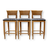 World Market Set/3 Solid Maple Counter Stools