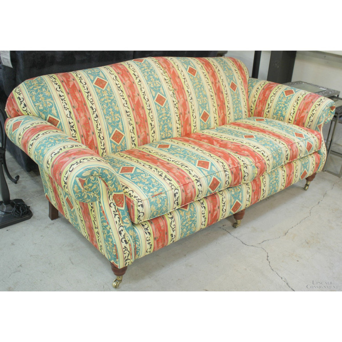 Calico Corners Striped Mediterranean Sofa