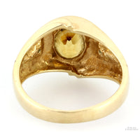2.11ct Oval Citrine & Diamond 14K Yellow Gold Ring