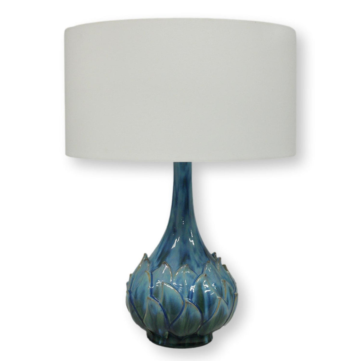 Ceramic Lotus Flower Table Lamp