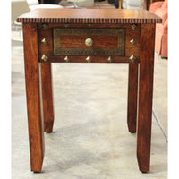 Pier 1 Imports End Table w/Brass Accents