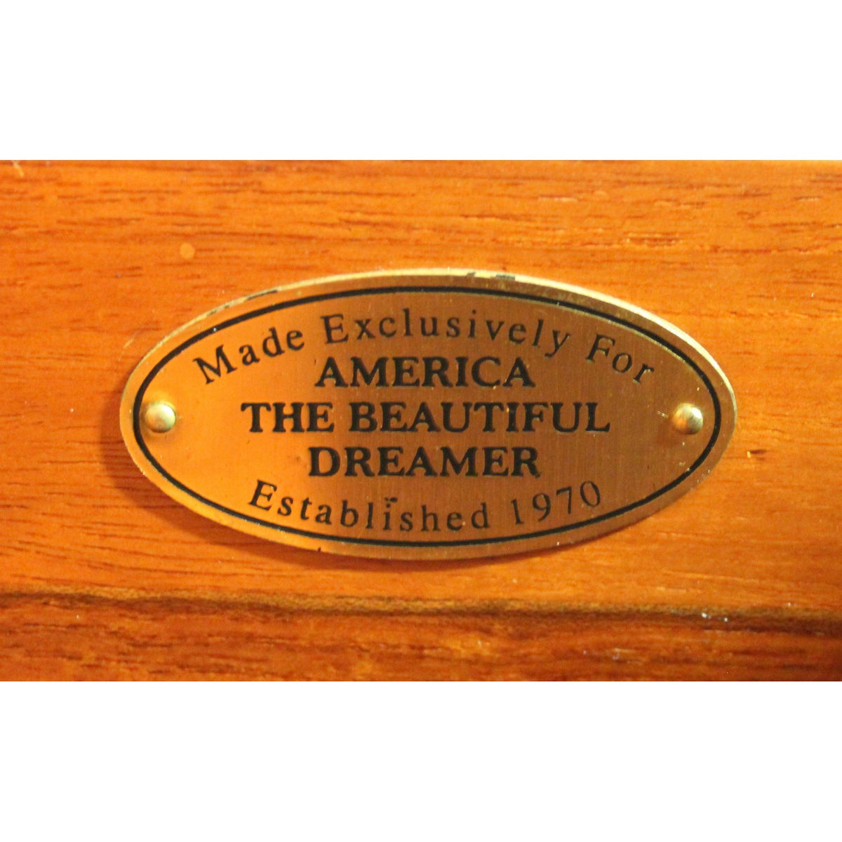 America the Beautiful Dreamer Mission Style End Table