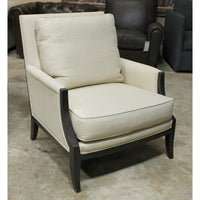 Ethan Allen Wood Frame Accent Chair w/Light Upholstery