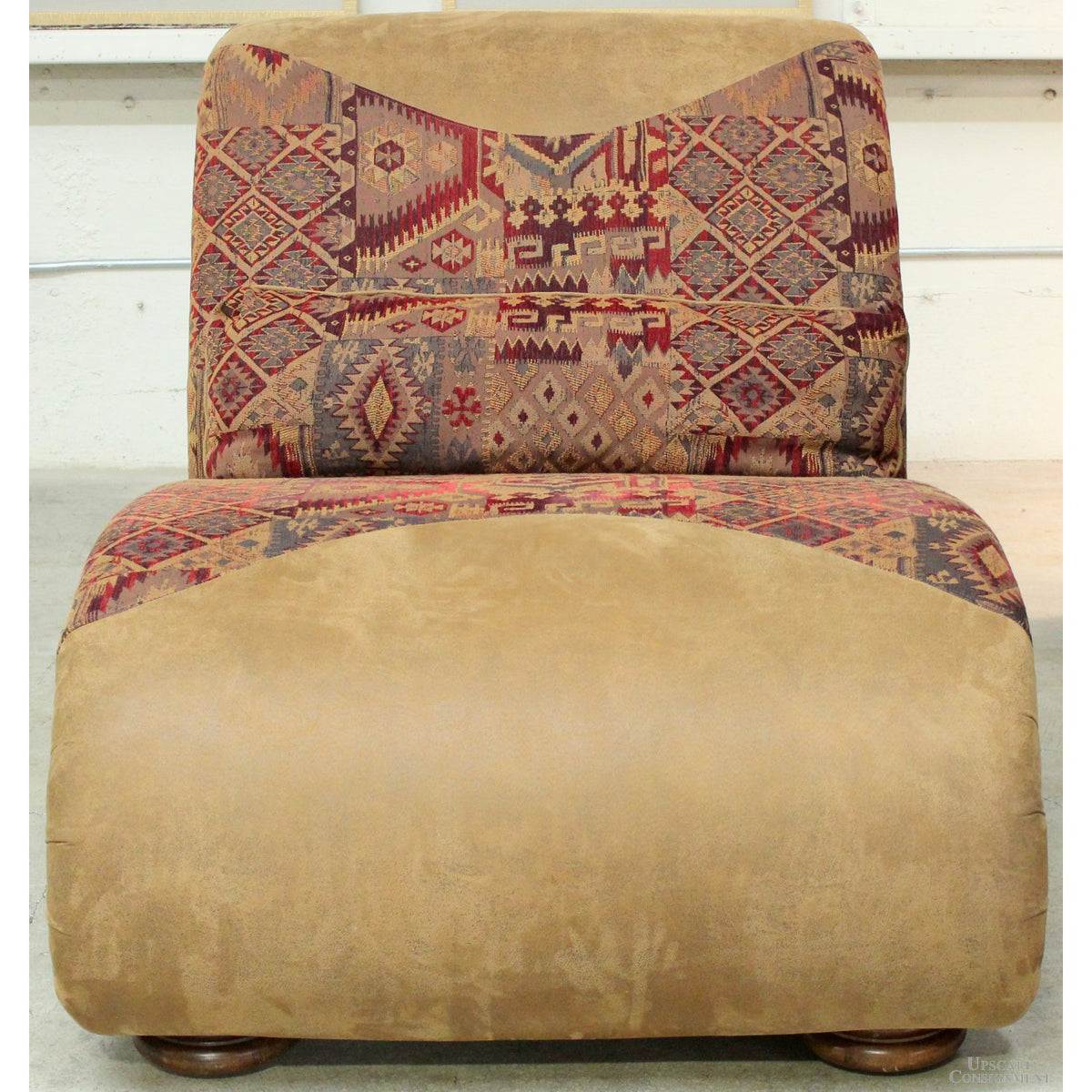 Brown Bomber Jacket Chaise Lounge