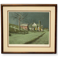 Framed Print - Nighttime Country Road Store