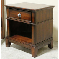 Dark Finish Nightstand w/Drawer